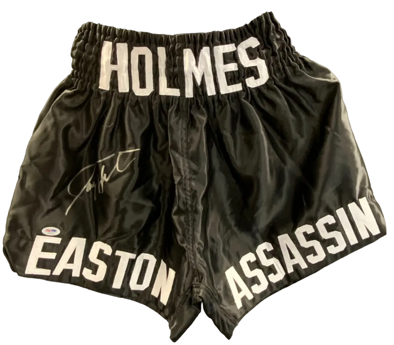 Larry Holmes Rare Autographed signed Custom made Boxing Trunks