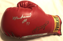 Muhammad Ali and Joe Frazier Autographed Vintage Everlast Red Boxing Glove SOP certified
