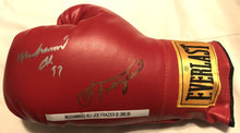 Muhammad Ali and Joe Frazier Autographed Vintage Everlast Red Boxing Glove SOP certified