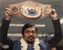 MANNY "PACMAN" PACQUIAO AUTOGRAPHED SIGNED 8X10 BOXING PHOTO BECKETT