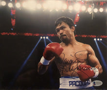 MANNY "PACMAN" PACQUIAO SIGNED 8X10 BOXING PHOTO BECKETT