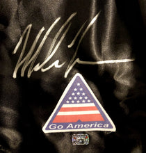 Mike Tyson Autographed Signed Silver on Black Boxing Trunks with Certified.