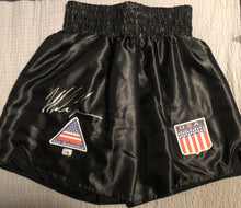 Mike Tyson autographed authentic Signed Blk Boxing Trunks COA