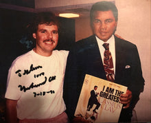 Muhammad Ali Autographed Rare Record Album Cover hand signed with photo proof