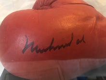 Muhammad Ali Autographed Red Everlast Old Vintage Boxing Gloves COA