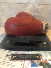 Muhammad Ali Autographed Red Everlast Old Vintage Boxing Gloves COA