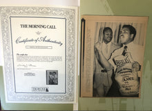 Muhammad Ali Autographed signed Rare Vintage collectors Signed Folder cover.