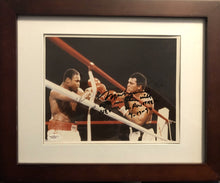 Muhammad Ali vs Larry Holmes Dual signed JSA 8x10 Boxing Photo Rare Autographed