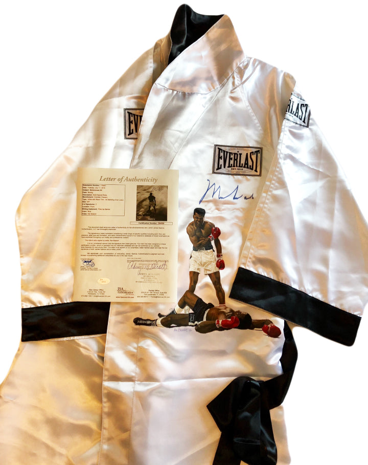 Muhammad Ali signed autographed Custom painted Boxing Robe ...