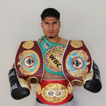 Mikey Garcia Autographed Reyes yellow Boxing Glove in Black Signature