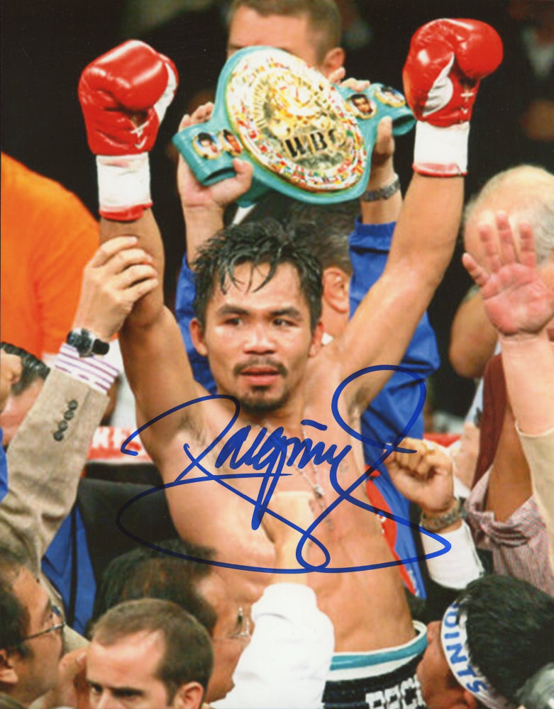 Manny Pacquiao Signed 8x10 Photo (Pacquiao COA)
