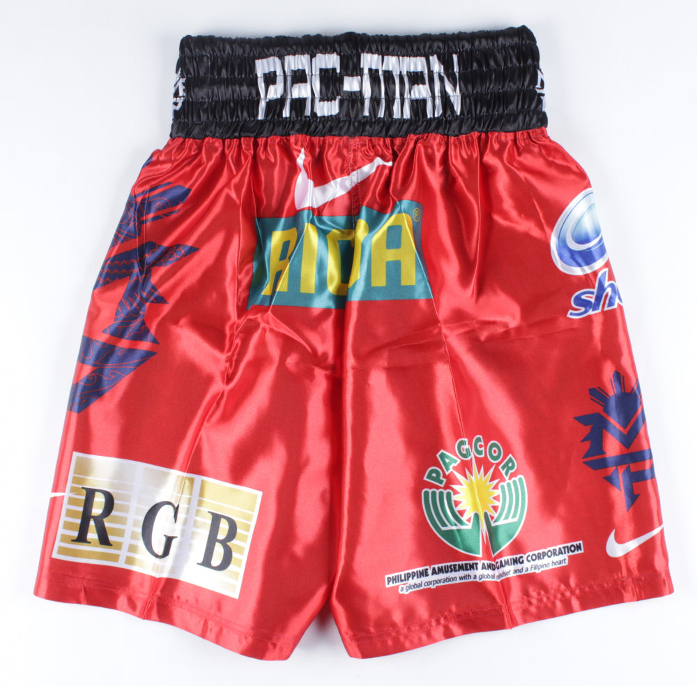 Manny Pacquiao Signed Fight Model Boxing Trunks (Pacquiao COA)