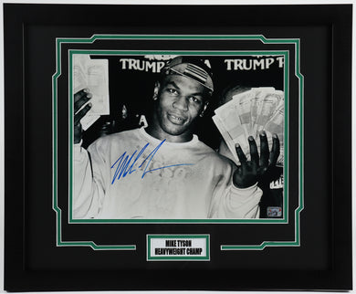 Mike Tyson Signed 18x22 Custom Framed Photo (Tyson Hologram)