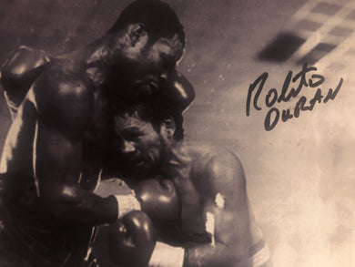 Roberto Duran Autographed Signed boxing 8x10 photo