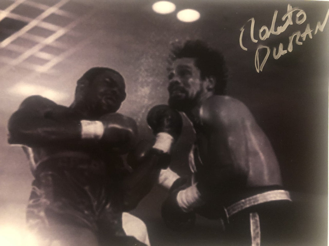 Roberto Duran Autographed Signed boxing 8x10 photo