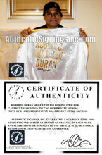 Roberto Duran Custom Boxing Robe Autographed in Black Signature Dual Certified