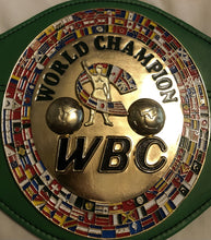 Roberto Duran Hands of Stone Autographed WBC Custom Championship Full Size Belt Photo proof