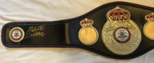 Roberto Duran & Sugar Ray Leonard Autographed WBA Championship Full Size Belt