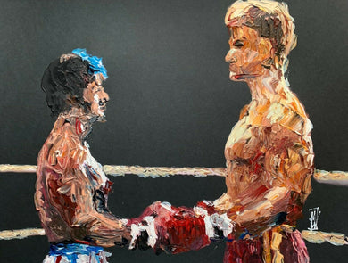 Rocky 4 IV Vs Ivan Drago Abstract Pop Art Original Painting Cold War Stallone