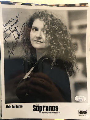 SOPRANOS Aida Turturro as Janice autographed 8x10 color photo JSA Certified