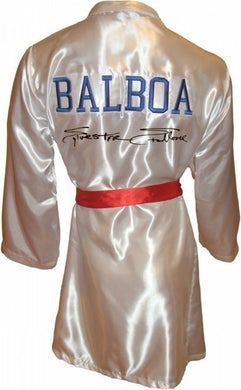 Sylvester Stallone Rocky Balboa Autographed ROCKY IV White Boxing Robe ASI Proof