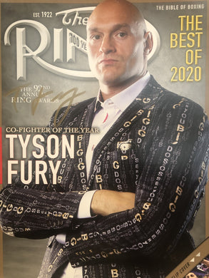 Tyson Fury Signed Ring Magazine Boxing Autograph Memorabilia