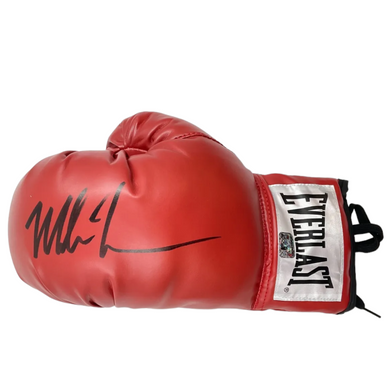 Mike Tyson Red Everlast Autographed signed boxing glove with Fitterman certification