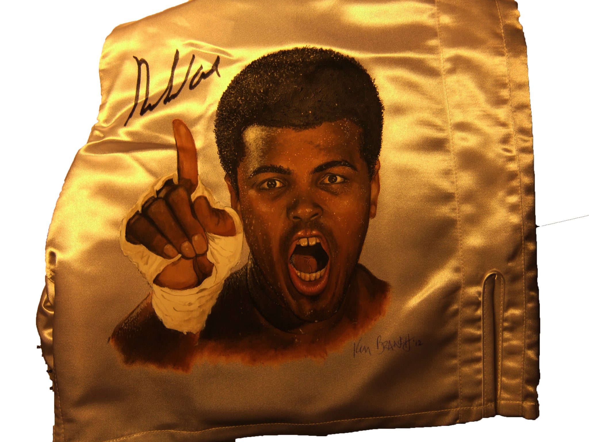 Muhammad Ali signed autographed Custom painted Boxing Trunks ...