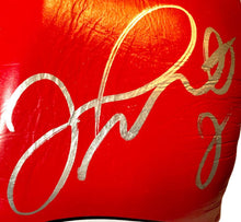 Floyd Mayweather Jr. Signed Red Reyes Boxing Glove used for sparing, official boxing glove.