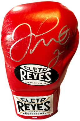 Floyd Mayweather Jr. Signed Red Reyes Boxing Glove used for sparing,