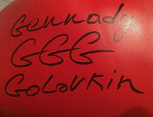 Boxer Gennady Golovkin Autographed Everlast Gold Boxing Glove in Black Signature