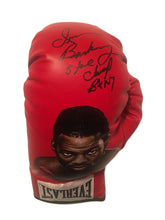 Iran "The Blade" Barkley Autographed and Painted Everlast Boxing Glove