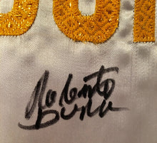 Roberto Duran Custom Boxing Robe Autographed in Black Signature Dual Certified