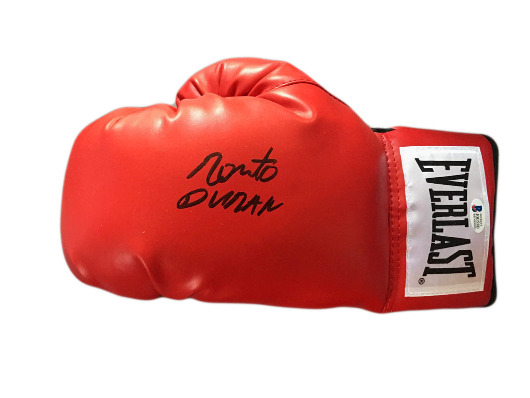 Roberto Duran Autographed/Signed Boxing Glove (Left) JSA 180814