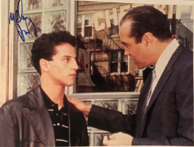 Lillo Brancato A Bronx Tale Autographed 8x10 street photo with Chazz Palminteri