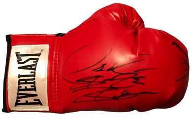 Deontay Wilder Dual Signed Artur Szpilka Red everlast Autographed boxing glove