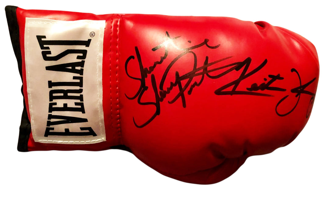 Shawn Porter Dual Signed Keith Thurman Red everlast Autographed boxing glove
