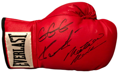 Gennady Golovkin Dual Signed Matthew Macklin Red everlast Autographed boxing glove