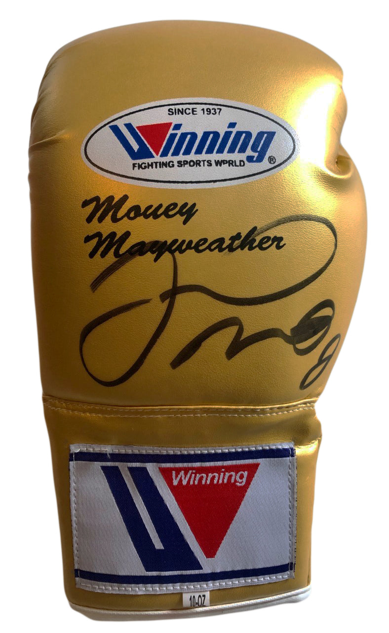 Floyd Mayweather signed deluxe boxing glove in frame inc C.O.A - The Memorabilia Team