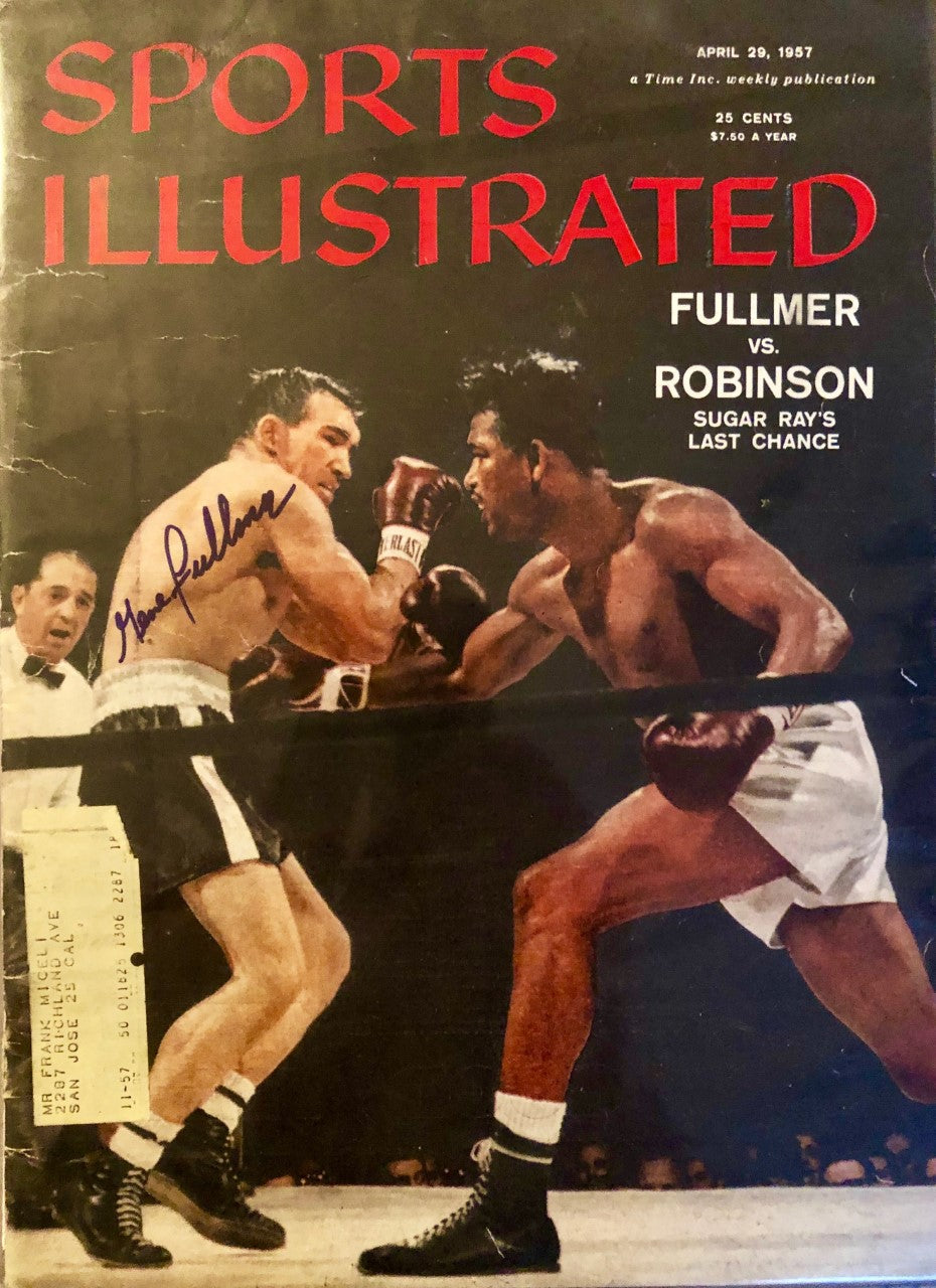 Gene Fullmer Signed Autographed 1957 Vintage Sports illustrated Magazine