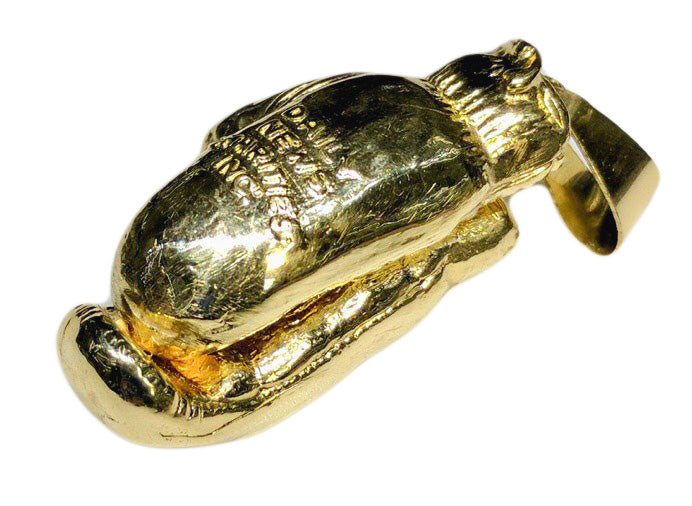 Golden gloves boxing necklace online
