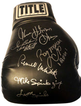 Multi-Signed Boxers Autographed Huge 22" Title Black Boxing Glove in Silver Marker