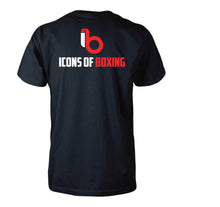 Icons of Boxing Black Color T-Shirts with Logo
