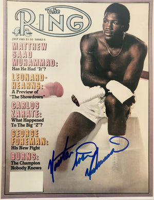 Matthew Saad Muhammad autographed 8x10 photo Boxing Great