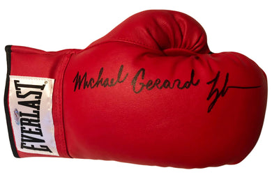 Mike Gerald Tyson Autographed Red Everlast Boxing Glove Steiner sports Certified