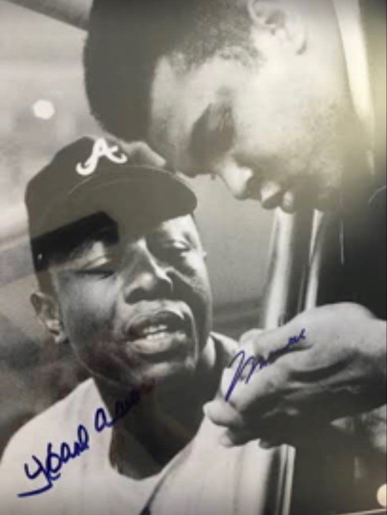 Muhammad Ali and Hank Arron Dual signed Autographed 16 x 20 Photo, Ste ...