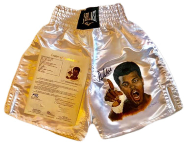 Muhammad Ali signed autographed Custom painted Boxing Trunks
