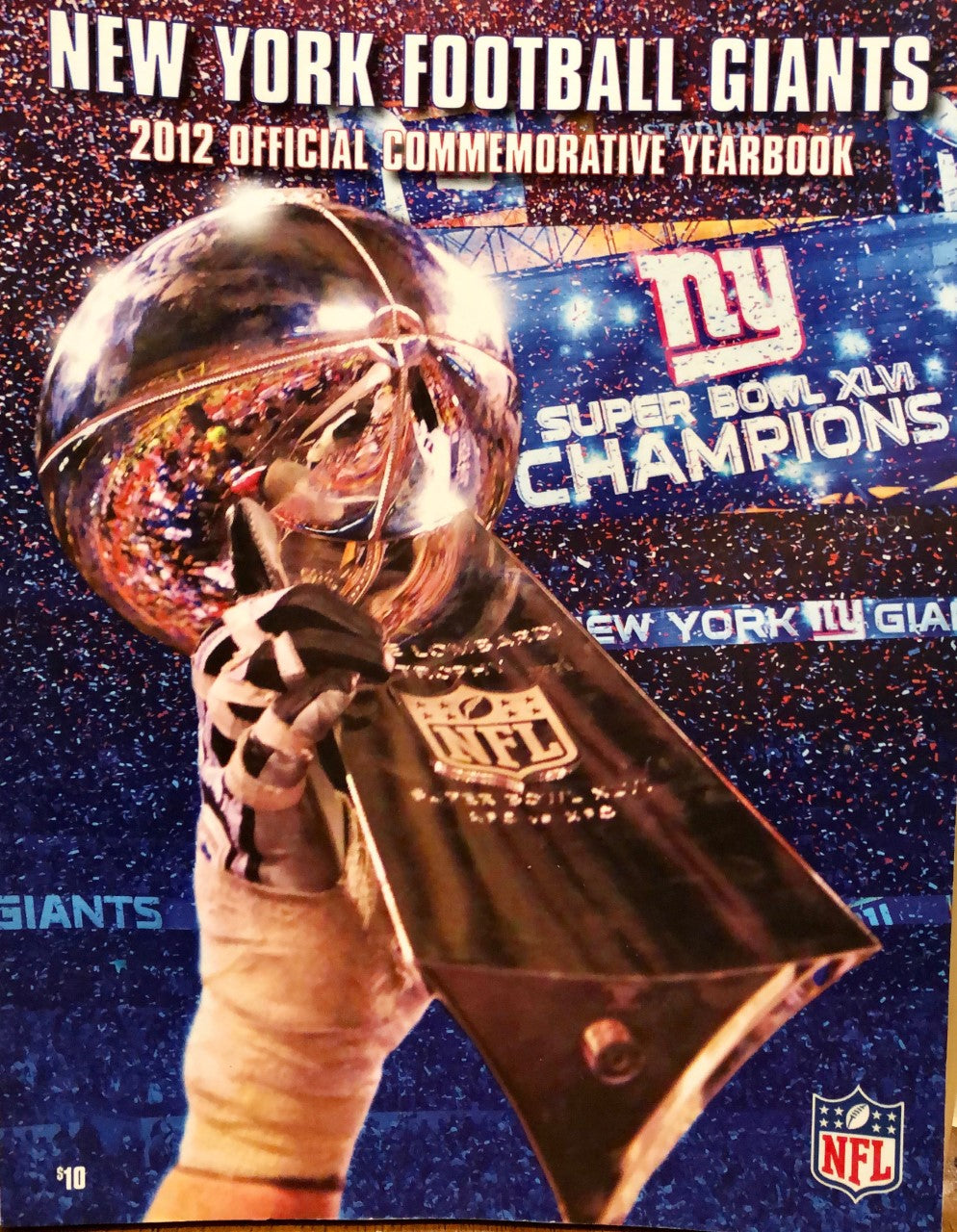 New York Giants 2012 official YEARBOOK, NFL Football, NM, nice, ELI MANNING, NYG