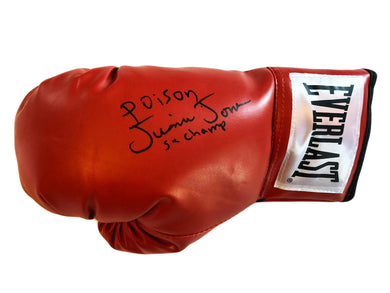 Poison Junior Jones Autographed Everlast Boxing Glove Rare
