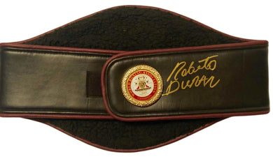 Roberto Duran Hands of Stone Autographed WBA Championship Full Size Belt